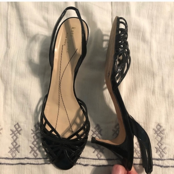 kate spade Shoes - Kate Spade Black Strappy Heels